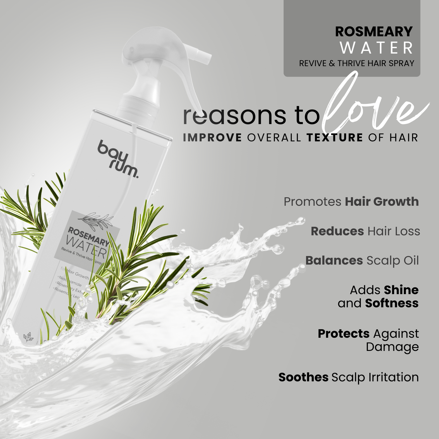 Rosemary Water Hair Spray